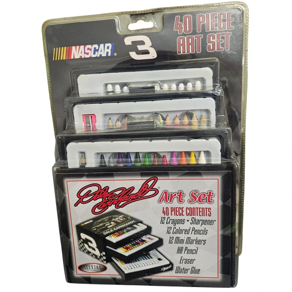 Vintage‎ 1999 Dale Earnhardt NASCAR 40 Piece Art Set Allstar Motorsports 00271